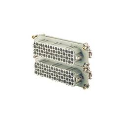 HDC insert, Female, 250 V, 10 A, No. of poles: 64, Crimp connection, Size: 8