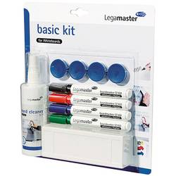 Legamaster basic Kit for Whiteboards 7-125100 popisovač na bílé tabule černá, modrá, červená, zelená vč. mazací houby, čistícího prostředku, magnetů 4 ks