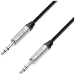 Adam Hall K5BVV0300 jack audio kabel [1x jack zástrčka 6,3 mm (stereo) - 1x jack zástrčka 6,3 mm (stereo)] 3 m černá