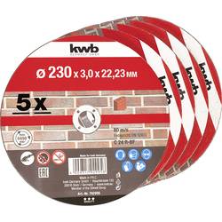 kwb 792995 řezný kotouč rovný 230 mm 5 ks kámen