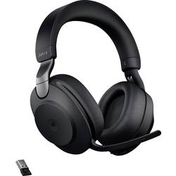 Jabra Evolve2 85 MS Sluchátka Over Ear Bluetooth®, kabelová, 28599-999-889, stereo, černá, Redukce šumu mikrofonu