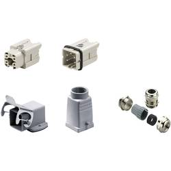 RockStar® HDC kits-Heavy Duty Connectors, Kit, HA, Size: 1, Poles: 4, Screw connection, 250 V, 22 A, metric