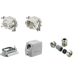 RockStar® HDC kits-Heavy Duty Connectors, Kit, HE, Size: 3, Poles: 1, Screw connection, 500 V, 24 A, diecast aluminium, metric