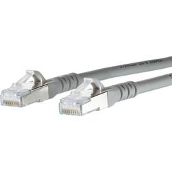 Metz Connect 130845A533-E RJ45 síťové kabely, propojovací kabely CAT 6A S/FTP 15.00 m šedá dvoužilový stíněný, bez halogenů, samozhášecí 1 ks