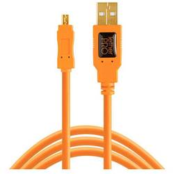 Tether Tools USB kabel USB Mini-B zástrčka, USB-A zástrčka 4.60 m oranžová CU8015-ORG