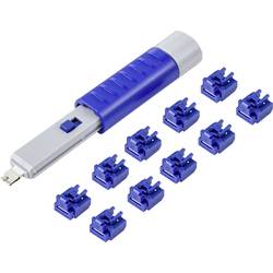 Renkforce zámek portu RJ45 LAN RF-4695234 sada 10 ks stříbrnomodrá vč. 1 klíče RF-4695234