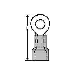 Molex 190670098 kulaté kabelové oko 1 ks Bulk