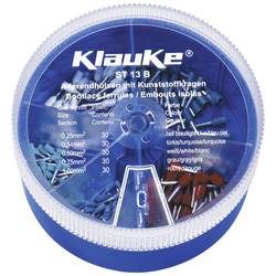 Klauke ST13B sada dutinek 0.25 mm², 0.34 mm², 0.5 mm², 0.75 mm², 1 mm² částečná izolace světle modrá, tyrkysová, bílá, šedá, červená 150 díly