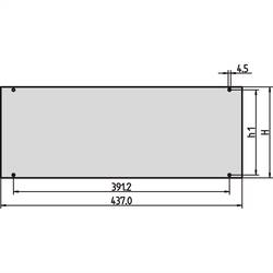 nVent SCHROFF 30828061 přední panel 2 ks