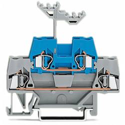 WAGO 280-533 dvojitá průchodková svorka 5 mm pružinová svorka šedá, modrá 50 ks