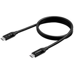 EDIMAX USB kabel USB 4.0, Thunderbolt™ 3 USB-C ® zástrčka 1.00 m černá UC4-010TB V2