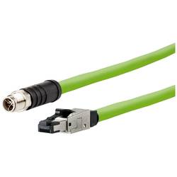 Metz Connect 142M6X18050 M 12 síťové kabely, propojovací kabely CAT 6A SF/UTP 5.00 m zelená krytí PUR, odolné proti kyselinám, odolné proti ozonu, odolné proti