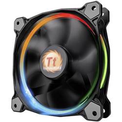 Thermaltake Riing 12 LED RGB PC větrák s krytem černá (š x v x h) 120 x 120 x 25 mm včetně LED osvětlení