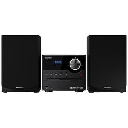 Sharp XL-B517D stereo systém Bluetooth, AUX, DAB+, USB, FM, vč. dálkového ovládání 45 W černá, dřevo