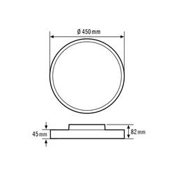 ESYLUX EO10850615 EO10850615 LED stropní svítidlo LED bílá