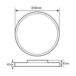 ESYLUX EO10850646 EO10850646 LED stropní svítidlo LED bílá