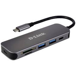 D-Link DUB-2325/E 5 portů USB-C® (USB 3.1) Multiport hub antracitová