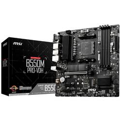 MSI B550M PRO-VDH Základní deska Socket (PC) AMD AM4 Tvarový faktor Micro-ATX Čipová sada základní desky AMD® B550