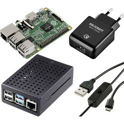 TRU COMPONENTS Pure Set Raspberry Pi® 2 B 1 GB 4 x 0.9 GHz vč. napájecího zdroje, vč. pouzdra