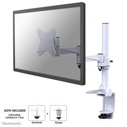 Neomounts FPMA-D1330WHITE 1násobné držák na stůl pro monitor 25,4 cm (10) - 76,2 cm (30) bílá nastavitelná výška, naklápěcí, nakláněcí, otočný