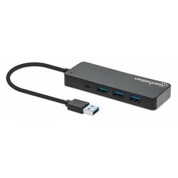 Manhattan 168403 USB 3.0-hub černá