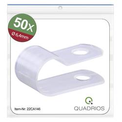 Quadrios 22CA146 upevňovací příchytka šroubovací 22CA146 Průměr kabelového svazku (rozsah) 6.4 mm (max) přírodní 1 sada