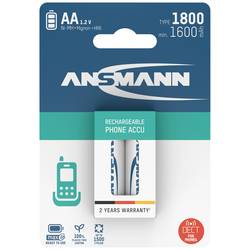 Ansmann 1312-0038 akumulátor AA, Ni-MH, 1600 mAh, 1.2 V, 2 ks