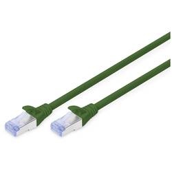 Digitus DK-1532-200/G RJ45 síťové kabely, propojovací kabely CAT 5, CAT 5e SF/UTP 15 m zelená PVC plášť, dvoužilový stíněný, točený drát 1 ks