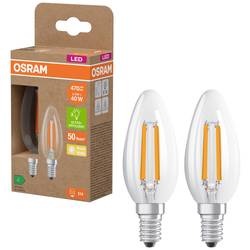 OSRAM 4099854255472 LED Energetická třída (EEK2021) A (A - G) E14 svíčkový tvar 2.2 W = 40 W teplá bílá (Ø x v) 35 mm x 35 mm 2 ks