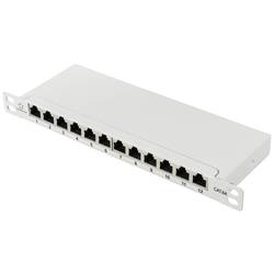 Renkforce RF-4996628 12 portů patch panel 254 mm (10) CAT 6A 0.5 U šedá osazený