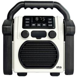 Silva Schneider BR 230 BT offwhite 243023 odolné rádio, FM, USB, Bluetooth, funkce alarmu, s USB nabíječkou, s akumulátorem, voděodolné, bílá