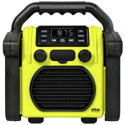 Silva Schneider BR 230 BT neon-gelb 243024 odolné rádio, FM, USB, Bluetooth, funkce alarmu, s USB nabíječkou, s akumulátorem, voděodolné, neonově žlutá