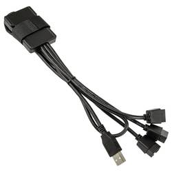 Lian Li Lian Li PW-U2TPAB USB Hub - schwarz USB adaptér