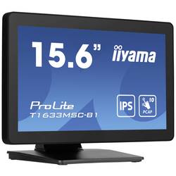 Iiyama ProLite T1633MSC-B1 dotykový monitor Energetická třída (EEK2021): C (A - G) 39.6 cm (15.6 palec) 1920 x 1080 Pixel 16:9 5 ms HDMI™, DisplayPort, USB 2.0