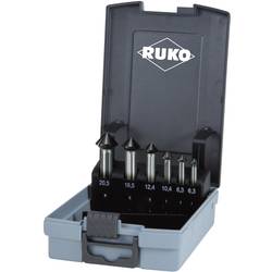 RUKO 102790PRO sada záhlubníků 6dílná 6.3 mm, 8.3 mm, 10.4 mm, 12.4 mm, 16.5 mm, 20.5 mm válcová stopka 1 sada