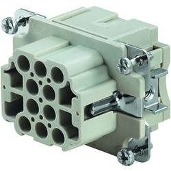 HDC insert, Female, 500 V, 16 A, No. of poles: 10, Crimp connection, Size: 3