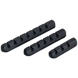 TRU COMPONENTS T24CA079 držák kabelu samolepicí TC-12888588 Průměr kabelového svazku (rozsah) 6 mm (max) černá 3 ks