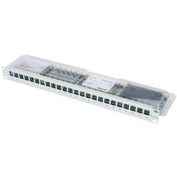 Telegärtner 100007012 24 portů síťový patch panel 483 mm (19) CAT 6A 1 U šedobílá (RAL 7035) osazený