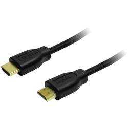 LogiLink HDMI kabel Zástrčka HDMI-A, Zástrčka HDMI-A 7.50 m černá CH0045 4K UHD HDMI kabel