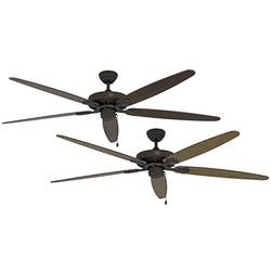 CasaFan CLASSIC ROYAL 180 BA Eiche ant./Nussbaum stropní ventilátor, 61 W, (Ø x v) 180 cm x 275 mm, starožitná hnědá, bronzová, 518013