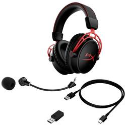 HyperX Cloud Alpha Wireless Gaming Sluchátka Over Ear bezdrátová stereo černá/červená