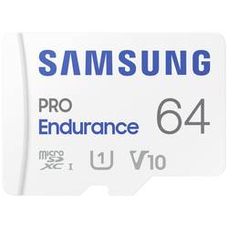 Samsung PRO Endurance paměťová karta microSDXC 64 GB Class 10, UHS-Class 1 podpora videa 4K, vč. SD adaptéru, nárazuvzdorné