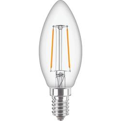 Philips Lighting 37757800 LED Energetická třída (EEK2021) E (A - G) E14 svíčkový tvar 2 W = 25 W teplá bílá (Ø x d) 35 mm x 97 mm 1 ks