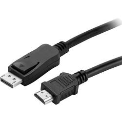 Value DisplayPort kabel Konektor DisplayPort, Zástrčka HDMI-A 10.00 m černá 11.99.5784 stíněný Kabel DisplayPort