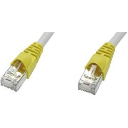 Telegärtner RJ45 (křížený) síťový kabel CAT 6A S/FTP 7.50 m šedá samozhášecí, s ochranou