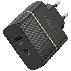 Otterbox Premium Fast Charge Wall Charger (Propack) nabíječka na telefon USB-A, USB-C® s funkcí rychlonabíjení černá