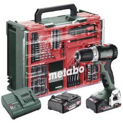 Metabo BS 18 L BL Set aku vrtací šroubovák 18 V, 2 Ah Li-Ion, 613155710, vč. 2x aku, bezkartáčové, kufřík, vč. nabíječky, vč. příslušenství