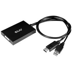 club3D CAC-1010-A DisplayPort / DVI adaptér [1x zástrčka DisplayPort, USB A - 1x DVI zásuvka 24+1pólová] černá 60 cm