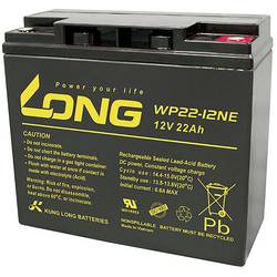 Long WP22-12NE WP22-12NE olověný akumulátor 12 V 22 Ah olověný se skelným rounem (š x v x h) 181 x 167 x 76 mm šroubované M5 odolné proti více cyklům, nepatrné