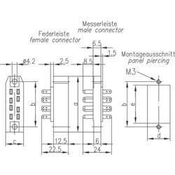 Telegärtner 100023247 kolíková lišta 5 ks